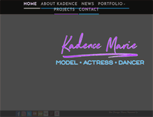 Tablet Screenshot of kadence-marie.com